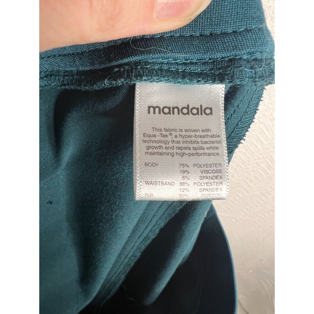 Mandala Jogger scrub pants XL; Carribean Blue